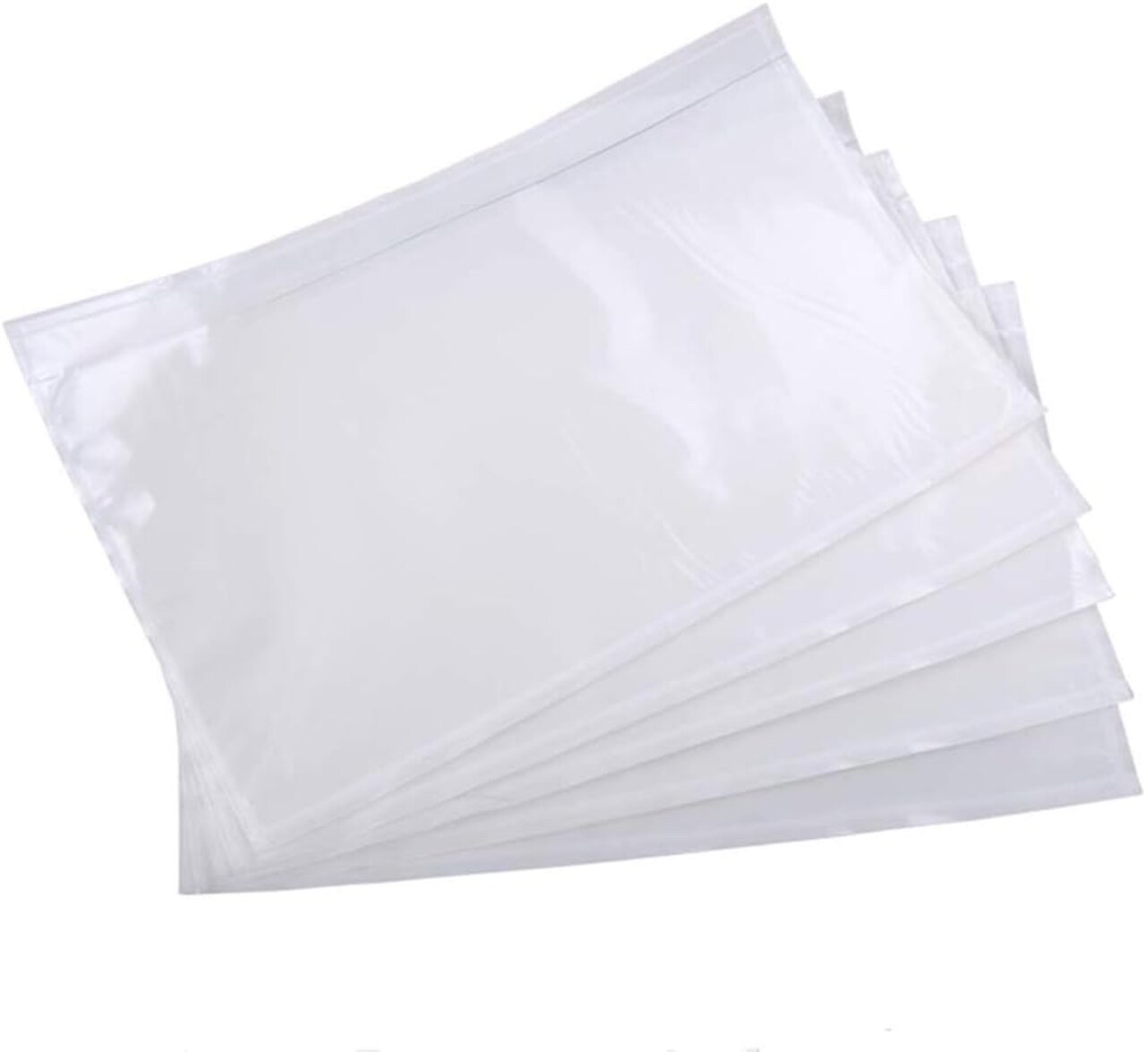 Clear Adhesive Top Loading Packing List Clear Shipping Pouches (Clear) 6" x 9"
